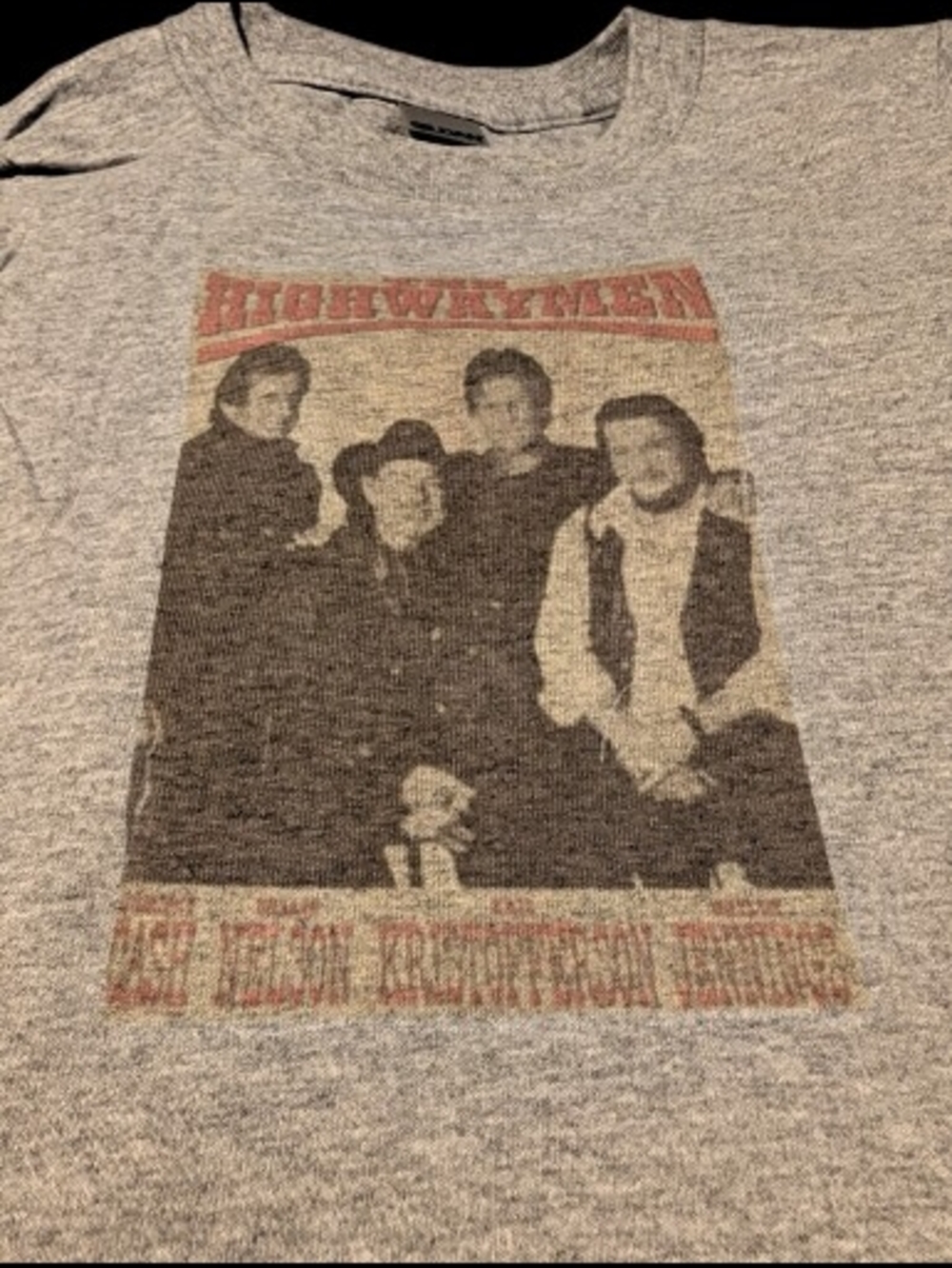 3T shirt with vintage Highway Men photo